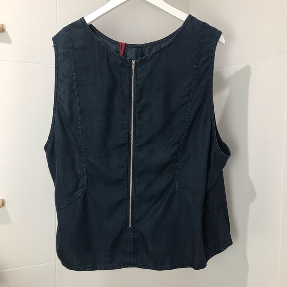 Standards and Practices Sleeveless Demin Top - Picture 8 of 15